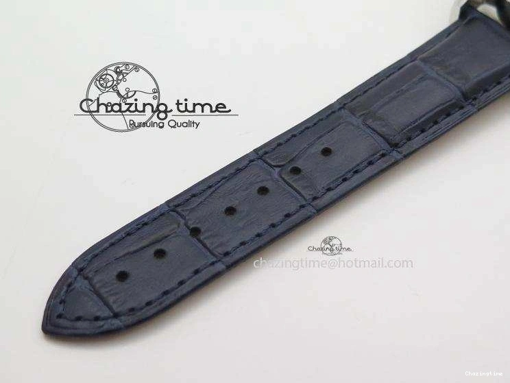 0505 DailyWear Speedmaster ’57 SS Chrono AXF Best Edition Blue Dial on Blue Leather Strap A 8279